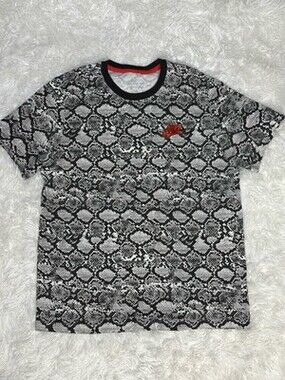 Nike Sportswear Snake Foam Print Multicolor T-Shirt Men's Size US L Large